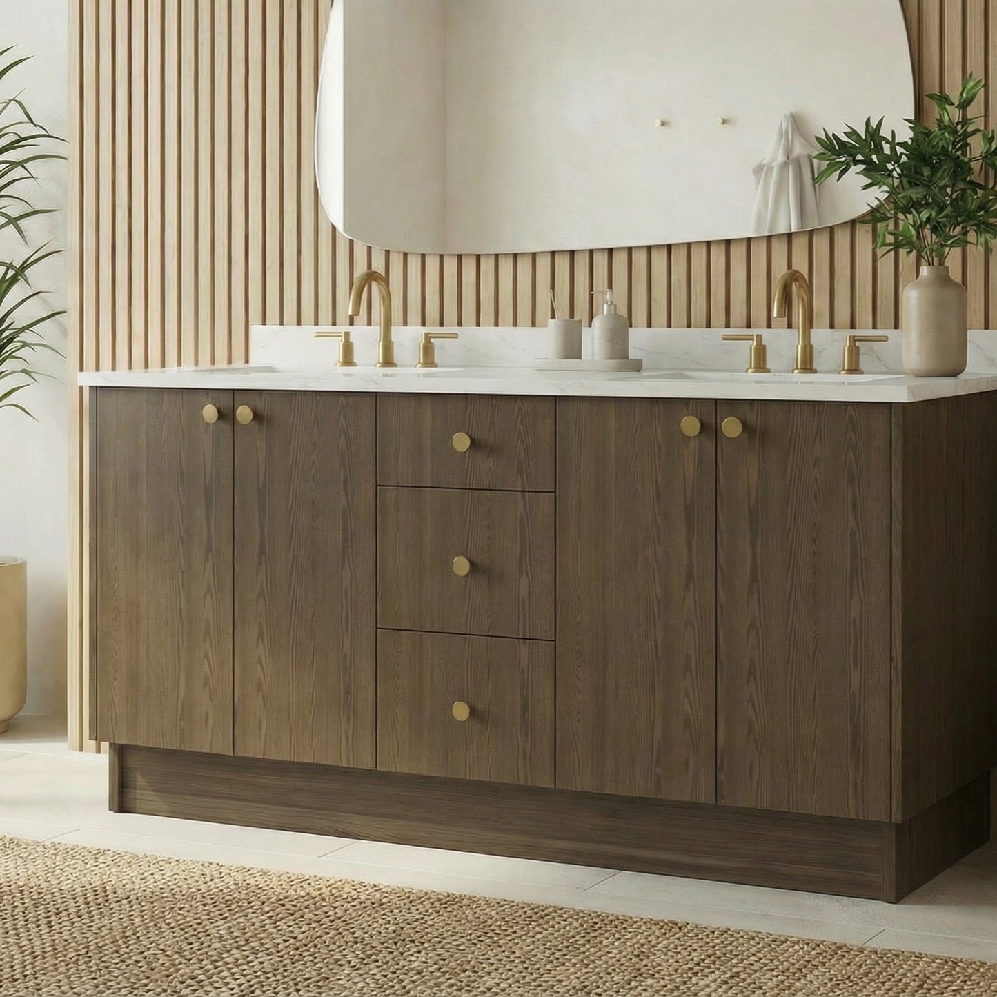 72" Cinnamon Triba Vanity – Double Sink