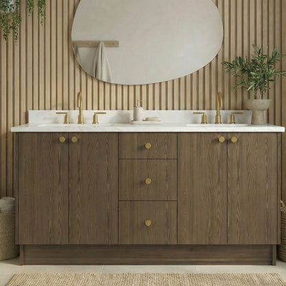 72" Cinnamon Triba Vanity – Double Sink