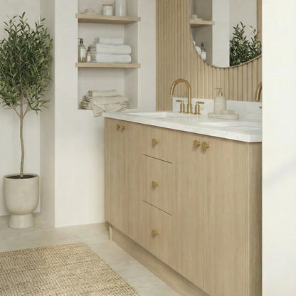 72" Desert Oak Vanity – Double Sink