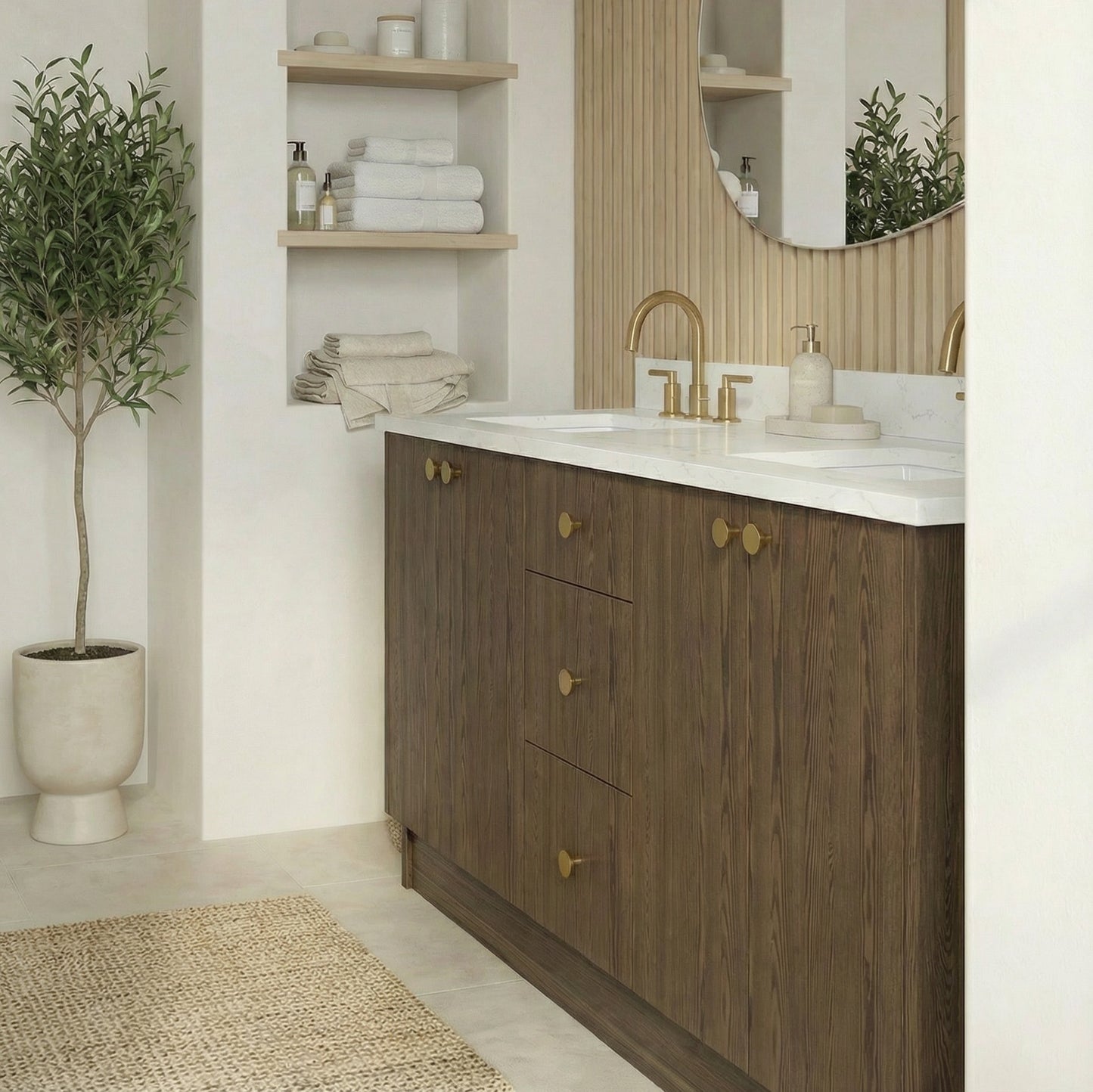 72" Cinnamon Triba Vanity – Double Sink