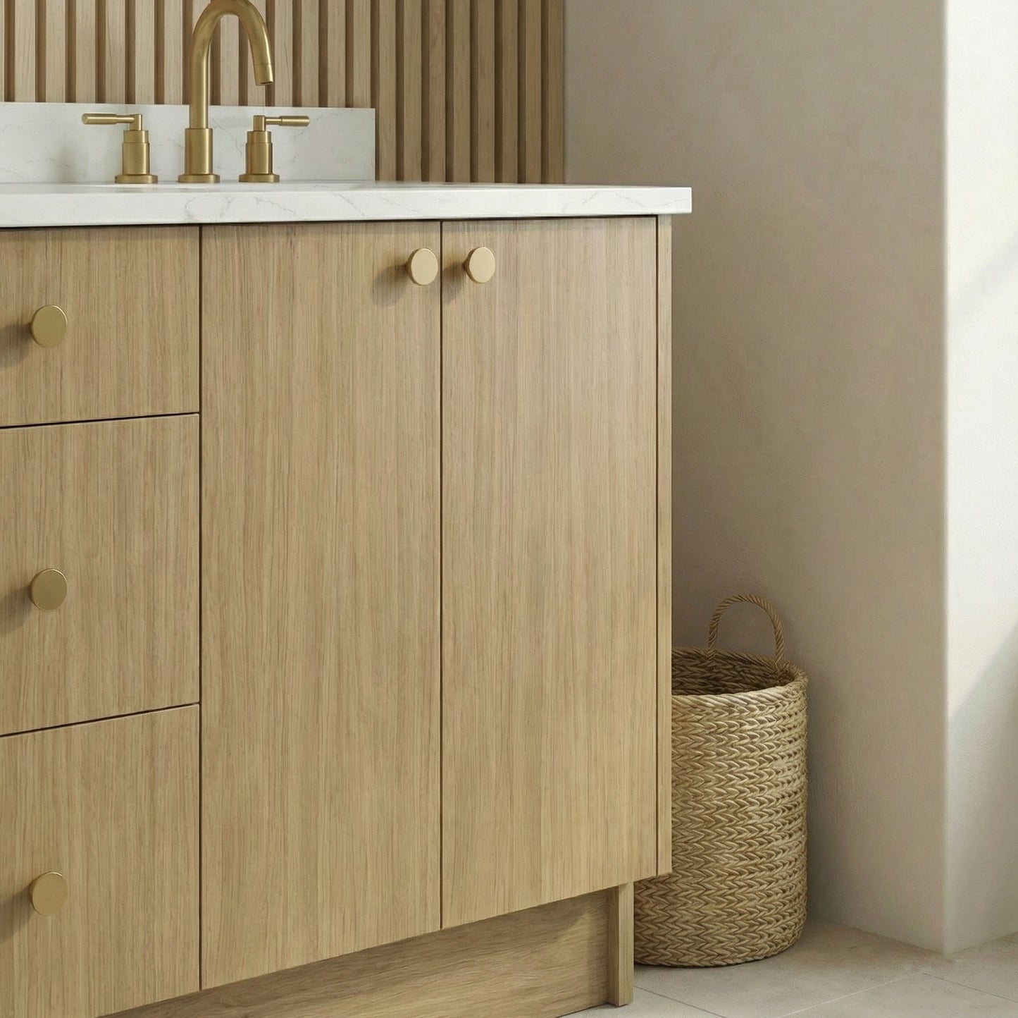 72" Sahara Oak Vanity – Double Sink