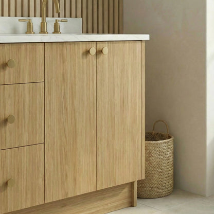 72" Natural Oak Vanity – Double Sink