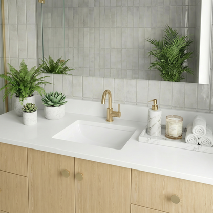 60" Ivory Oak Vanity – Single Sink