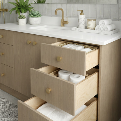 60" Manhattan Oak Vanity – Single Sink