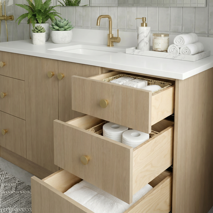 60" Desert Oak Vanity – Single Sink