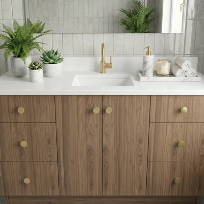 60" Frozen Walnut Vanity – Single Sink