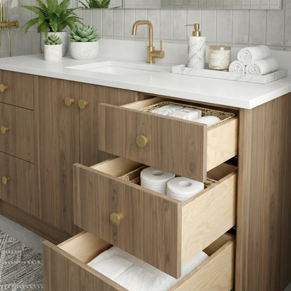60" Frozen Walnut Vanity – Single Sink